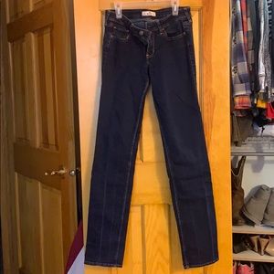 Hollister dark wash jeans, stretchy